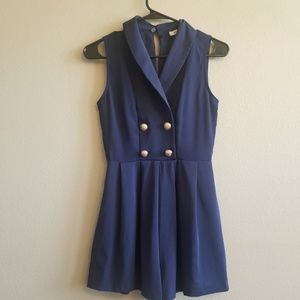 Navy Blue Romper